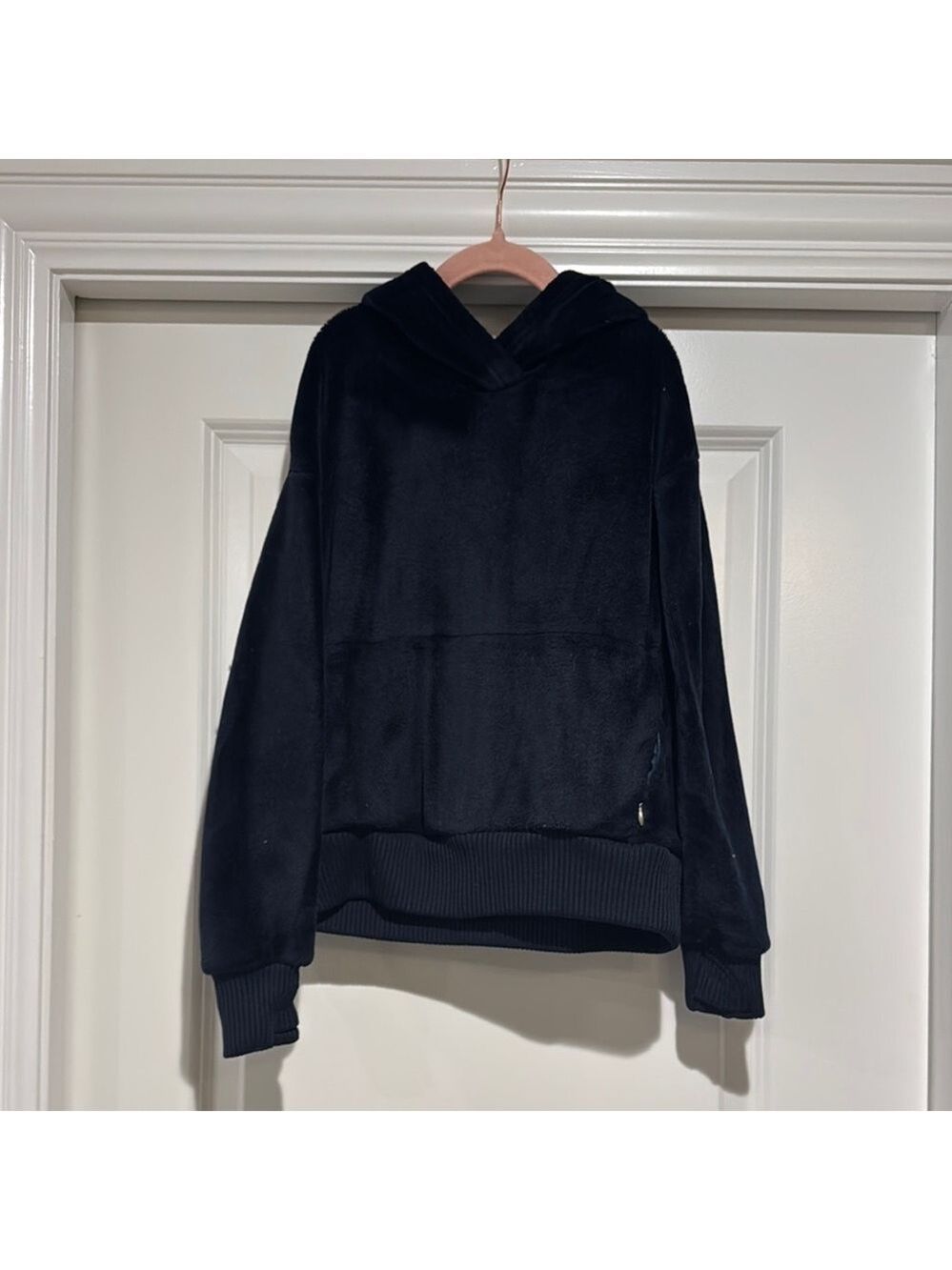 Athleta Blue Hooded Sweatshirt with Soft Fleece - Picture 1 of 4